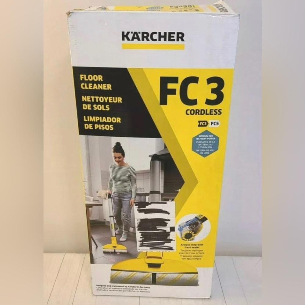Brand new- Karcher FC 3 Cordless Hard Floor Cleaner - Wet Dry Cleaner Mop